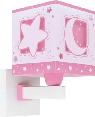 Dalber Roze wandlampMoonlight voor kinderkamer - 63239S