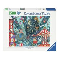Ravensburger legpuzzel circus 1000 stukjes puzzel volwassenen kinderen. - thumbnail