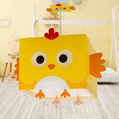 Dalber Kinderkamer hanglampLittle Chicken geel met wit - 64642