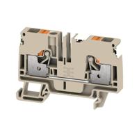 Weidmüller 2674870000 Doorgangsserieklem Push-In-klem, Steekaansluiting Donkerbeige 50 stuk(s) - thumbnail