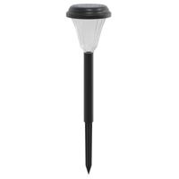 VidaXL Tuinpadverlichting 12 st solar met grondpennen wit - thumbnail