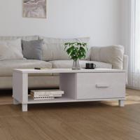 Salontafel 100x55x35 cm massief grenenhout wit - thumbnail