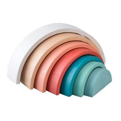 Houten Regenboog Pastel