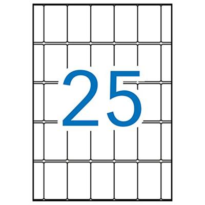 Apli witte etiketten Print & Write ft 25 x 40 mm (b x h), 375 stuks, 25 per blad (1871)