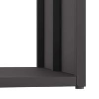 Brandhoutrek 40x40x40 cm koudgewalst staal zwart - thumbnail