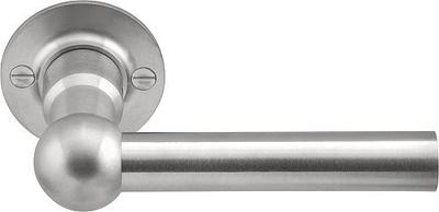 Formani FERROVIA FVL125/52 deurkruk L-model ongeveerd op rozet - mat RVS