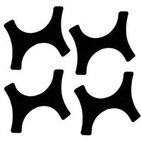 Ergotec schuurpapier (4 stuks) Pedaal EP-Urban - thumbnail