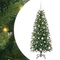 Kunstkerstboom met 150 LED met standaard Groen 150 cm PE en PVC - thumbnail