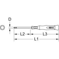 KS Tools 500.7722 Inbusschroevendraaier Afmeting, lengte: 145 mm - thumbnail