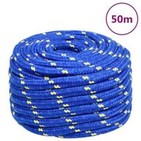 VidaXL Boottouw 20 mm 50 m polypropeen blauw - thumbnail