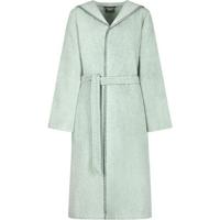 Cawö Cawo Home Dames Badjas met Capuchon 6219 eukalyptus M - thumbnail
