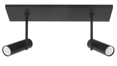 Highlight Spot Trend 2 lichts L 40 cm incl mini GU10 zwart Highlight Spot Trend 2 lichts L 40 cm incl mini GU10 zwart