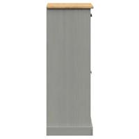 Schoenenkast VIGO 60x35x96 cm massief grenenhout grijs - thumbnail