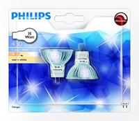 2-pack Philips GU4 Halogeenspots - Warm wit licht - 35W - thumbnail