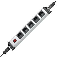 Kopp 2.29520015E8 Stekkerdoos met schakelaar 5-voudig Zwart, Zilver GST18i aansluitbus 1 stuk(s) - thumbnail