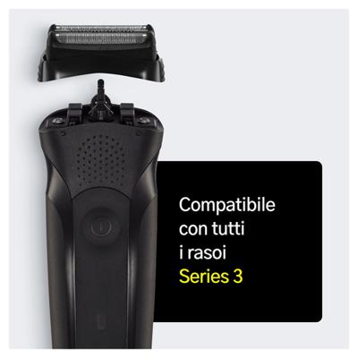 Braun cassette zwart series 3 Scheerhoofden Zilver