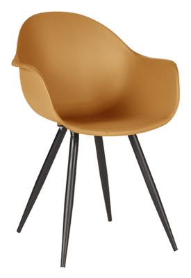 LABEL51 Eetkamerstoel 'Luca' PP, kleur Oker
