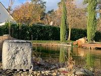 Buitenstopcontact grijze steen kleur kunsthars 4 stopcontacten 3 meter snoer met stekker en pin - thumbnail