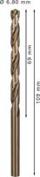 Bosch Accessoires Metaalboren HSS-Co, Standard 6,8 x 69 x 109 mm 10st - 2608585891 - thumbnail