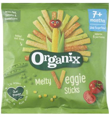 Organix Veggie groente sticks 7 maanden bio 15 Gram