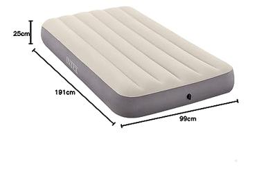 Intex 64101 Single-High Luchtbed 99x191x25 cm Grijs - thumbnail