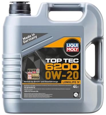 LIQUI MOLY motorolie "top tec 6200". oil top tec 6200 20l 0w-20