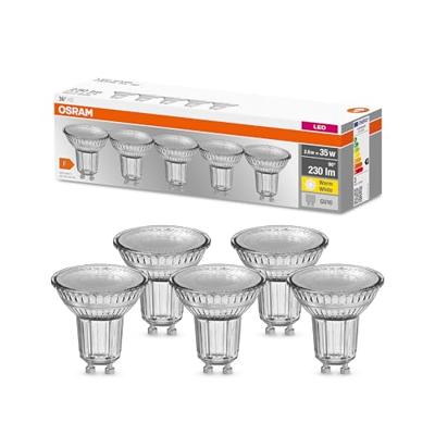 OSRAM HOMELIGHTING 4058075157941 LED-lamp Energielabel F (A - G) GU10 Reflector 2.6 W = 35 W Warmwit (Ø x h) 50 mm x 50 mm 5 stuk(s) OSRAM HOMELIGHTING 4058075157941 LED-lamp Energielabel F (A - G) GU10 Reflector 2.6 W = 35 W Warmwit (Ø x h) 50 mm x 50 mm 5 stuk(s)