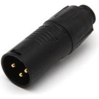 Neutrik XLR adapter Rean Tiny 1,5 x 6 cm staal zwart - thumbnail