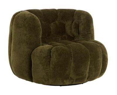 Light & Living Fauteuil 'Amara' Velvet, kleur Olijfgroen Light & Living Fauteuil 'Amara' Velvet, kleur Olijfgroen
