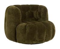 Light & Living Fauteuil 'Amara' Velvet, kleur Olijfgroen - thumbnail
