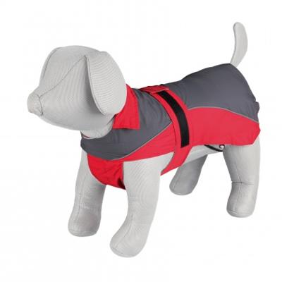 Trixie hondenjas regenjas lorient rood/grijs 45 cm