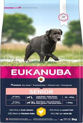 Eukanuba Senior Large met verse kip hondenvoer 3 kg