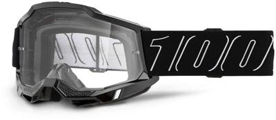 100% accuri 2 (clear lens) black line - goggle
