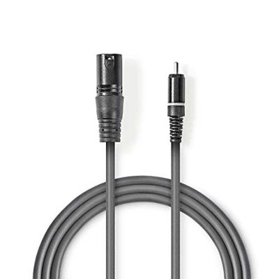 Nedis Ongebalanceerde Audiokabel | XLR 3-Pins Male | RCA Male | 3 m | Donkergrijs | 1 stuks - COTH15205GY30 COTH15205GY30 Nedis Ongebalanceerde Audiokabel | XLR 3-Pins Male | RCA Male | 3 m | Donkergrijs | 1 stuks - COTH15205GY30 COTH15205GY30