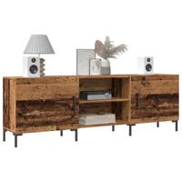 Tv-meubel 150x30x50 cm bewerkt hout oud houtkleurig - thumbnail