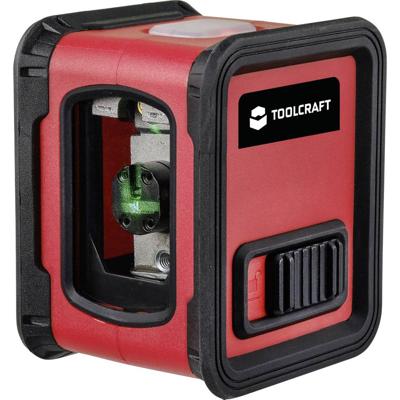 TOOLCRAFT CL12-G Kruislijnlaser Incl. statief, Zelfnivellerend, Groene laser Reikwijdte (max.): 12 m TOOLCRAFT CL12-G Kruislijnlaser Incl. statief, Zelfnivellerend, Groene laser Reikwijdte (max.): 12 m