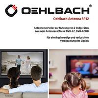 Oehlbach SP12 Antenneverdeler 2-voudig - thumbnail