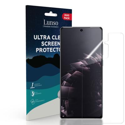 Lunso - Duo Pack (2 stuks) Beschermfolie - Full Cover Screen Protector - Samsung Galaxy S21 Plus