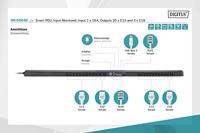 DIGITUS Inlet monitored PDU,vertical,16A,20xC13,4xC19 3m cable, IEC60309 16A plug - thumbnail