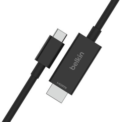 Kabel USB-C naar HDMI Belkin AVC012bt2MBK Zwart 2 m Kabel USB-C naar HDMI Belkin AVC012bt2MBK Zwart 2 m