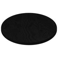 Tafelblad 100x50x2 cm ovaal massief eikenhout donkerbruin - thumbnail