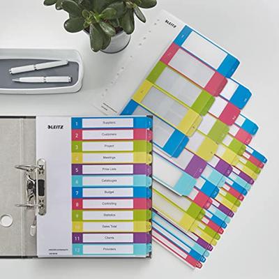Leitz WOW printbare index, 6 tabs Leitz WOW printbare index, 6 tabs