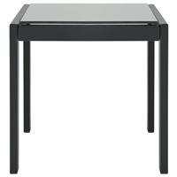 Ligbedden 2 st met tafel textileen en staal - thumbnail
