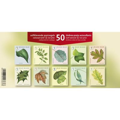 Postzegel belgie waarde 1 zelfklevend 5x10 stuks