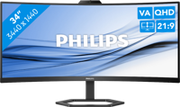 Philips 34E1C5600HE/00 LED-monitor Energielabel G (A - G) 86.4 cm (34 inch) 3440 x 1440 Pixel 21:9 4 ms HDMI, DisplayPort, USB-C VA LCD - thumbnail