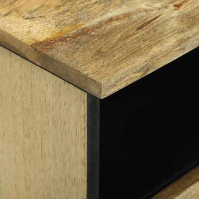 Nachtkastje met lade Bruin 40 x 33 x 46 cm massief mangohout