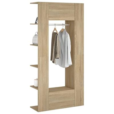 Gangkasten 2 st bewerkt hout sonoma eikenkleurig