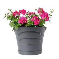 Bama Tulipano Bloempot 5L 34.5x19x30 cm 4 Stuks Antraciet - thumbnail