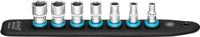 HAZET SmartRail met 7 steekplaatsen 850A-SR/7 | 1/4 inch (6,3 mm) vierkant hol | Buiten-zeskant-tractieprofiel | 7-delig - 850A-SR/7 - thumbnail