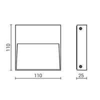 Franssen WandspotGevel led - 325321-25 - thumbnail